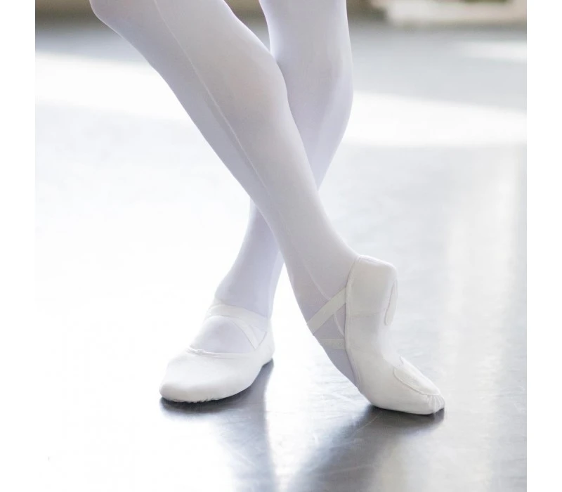 Capezio MR JAMES WHITESIDE BALLET SHOE, baletné cvičky - Biela