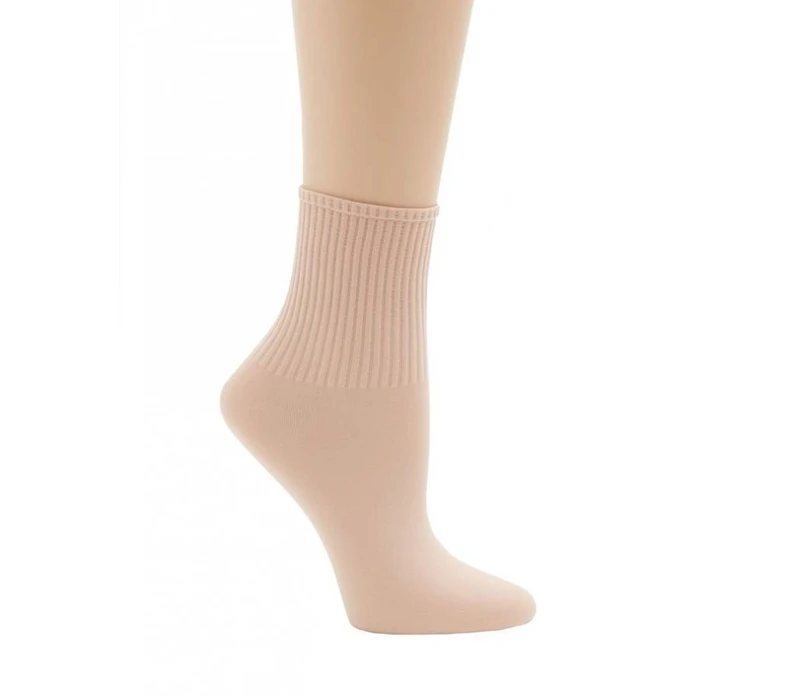 Capezio Ribbed sock, detské ponožky - Ružová balet Capezio