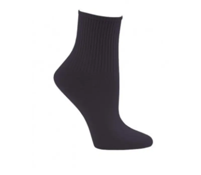 Capezio Ribbed sock, detské ponožky - Čierna
