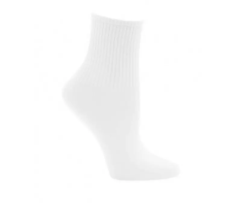 Capezio Ribbed sock, detské ponožky - Biela