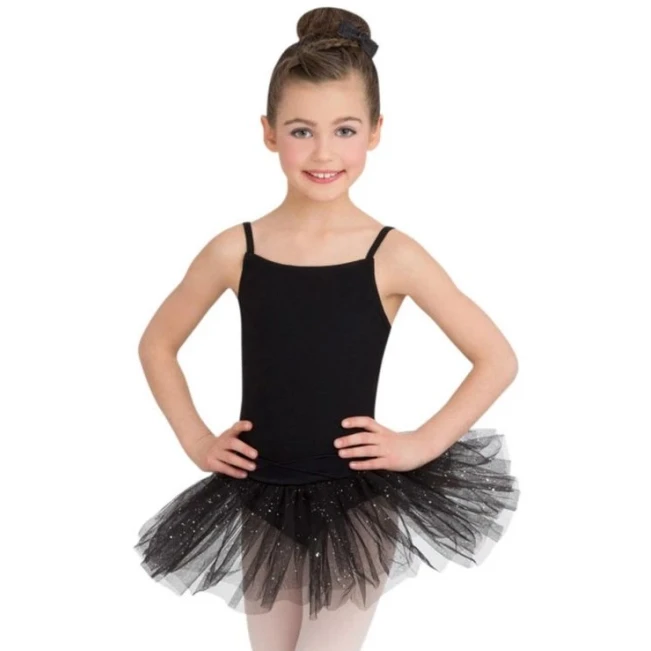 Capezio Tutu Dress, detský dres s tutu sukničkou - Čierna Capezio Tutu Dress, detský dres s tutu sukničkou - Čierna