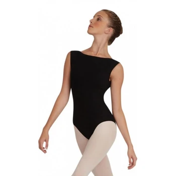 Capezio  CC220B, baletný dres s lodičkovým výstrihom 