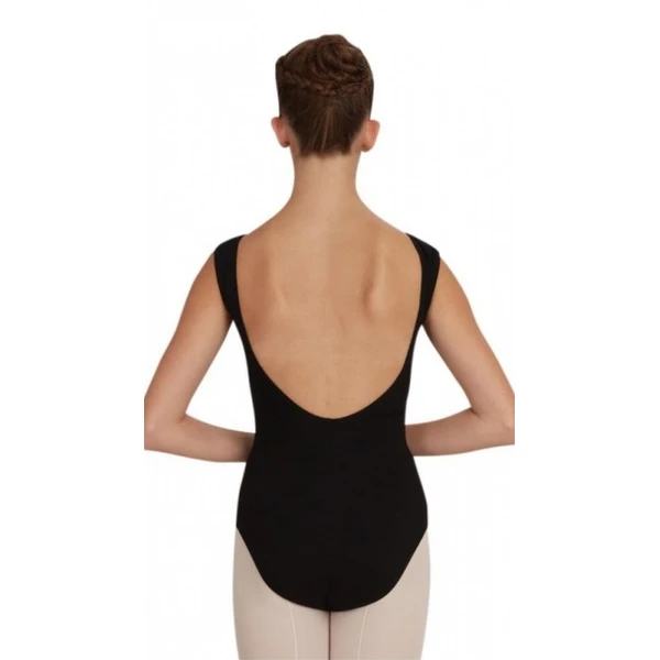 Capezio  CC220B, baletný dres s lodičkovým výstrihom 