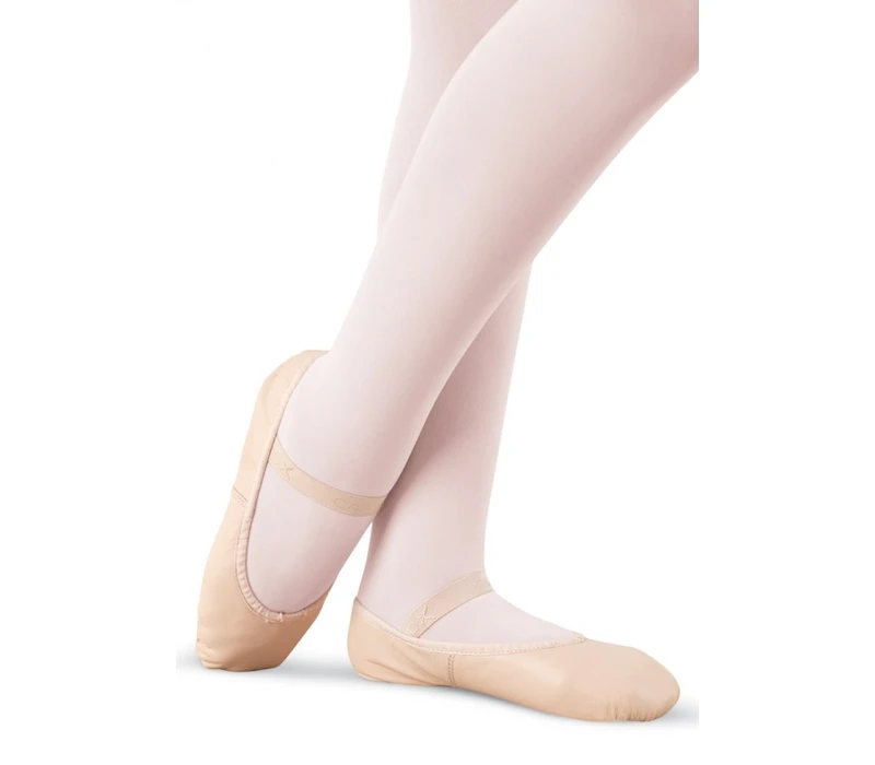 Capezio Daisy, kožené cvičky - Ružová balet Capezio