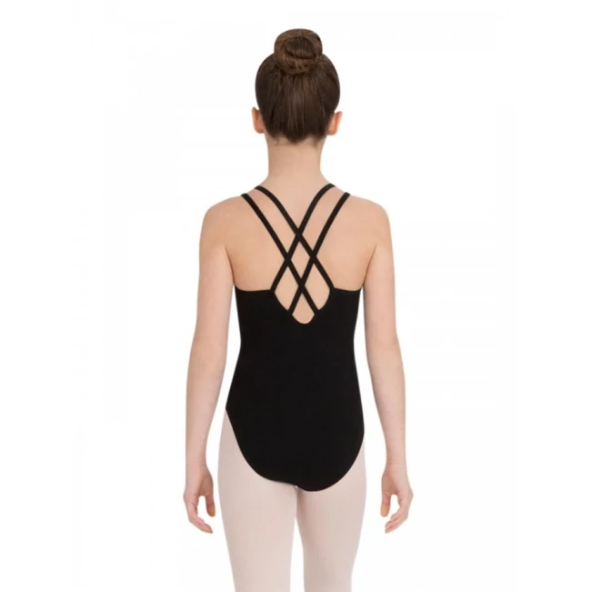 Capezio Double strap camisole leotard, detský baletný dres - Čierna Capezio Double strap camisole leotard, detský baletný dres - Čierna