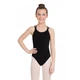 Capezio Double strap camisole leotard, detský baletný dres - Čierna