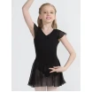 Capezio flutter sleeve dress, dres so sukničkou - Čierna Capezio flutter sleeve dress, dres so sukničkou - Čierna