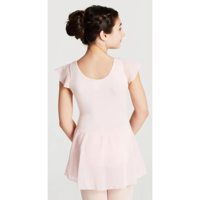 Capezio flutter sleeve dress, dres so sukničkou - Ružová Capezio Capezio flutter sleeve dress, dres so sukničkou - Ružová Capezio