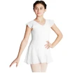 Capezio flutter sleeve dress, dres so sukničkou - Biela Capezio flutter sleeve dress, dres so sukničkou - Biela