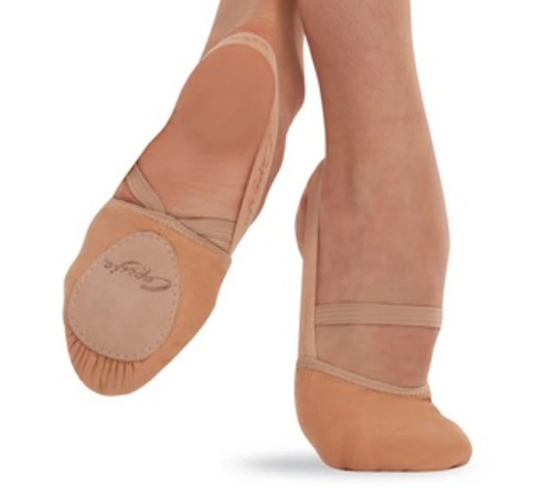 Capezio Hanami PIROUETTE, elastické tanečné špičky - Telová - light suntan