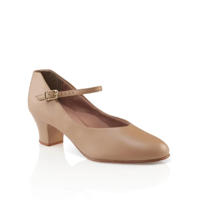 Capezio Jr Footlight, charakterky - Hnedá tan Capezio
