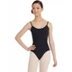 Capezio camisole leotard with twist back, baletný dres - Čierna