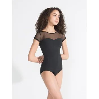 Capezio Meryl Mesh Yoke Short Sleeve, baletný dres