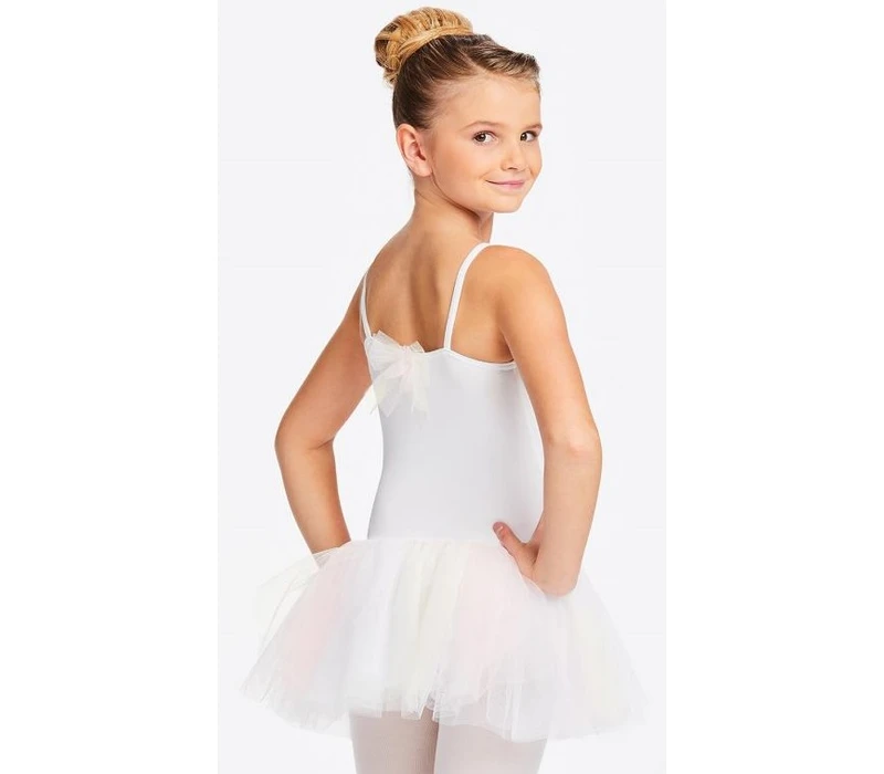 Capezio Parfait, detský dres s tutu sukničkou - Biela