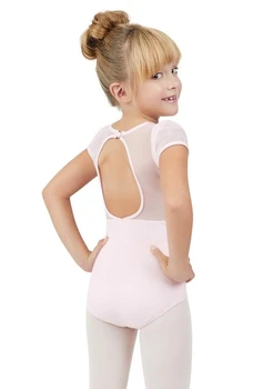 Capezio puff sleeve keyhole back leotards, detský dres