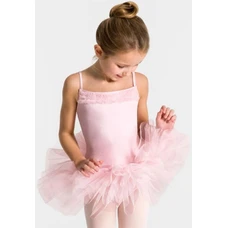 Capezio Ruffle Yoke Tutu Dress, detský dres s tutu sukničkou