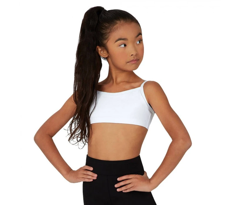 Capezio Camisole Bra Top, športová podprsenka - Biela