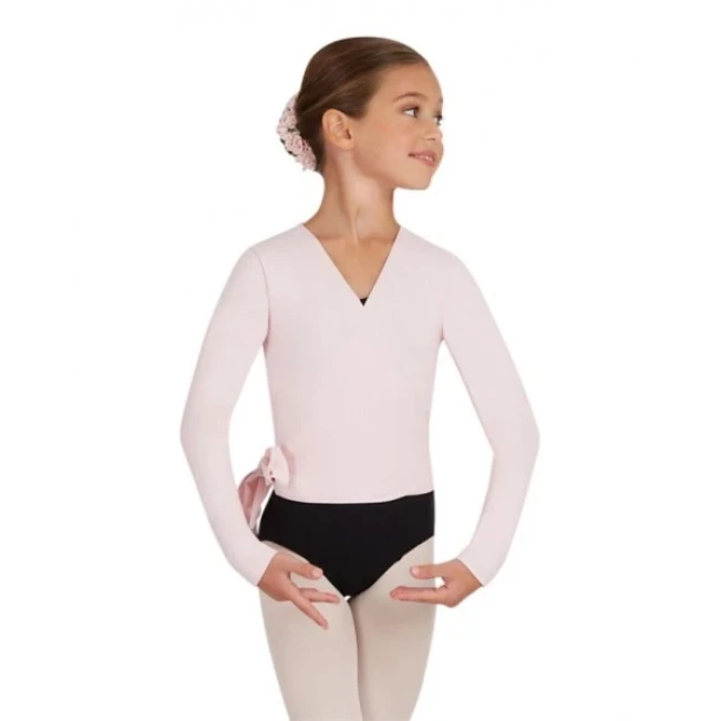 Capezio Tactel wrap top, detský top na zahriatie Capezio Tactel wrap top, detský top na zahriatie