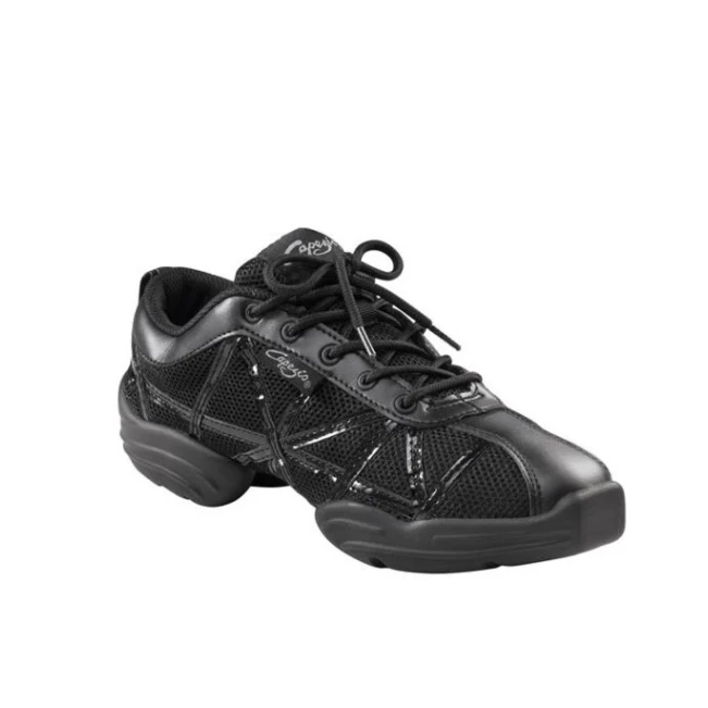 Capezio Web Dansneaker, panské sneakery - Čierna laková