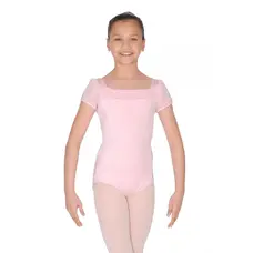 Capezio puff sleeve leotard, dresík s trblietavými rukávkami