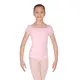 Capezio puff sleeve leotard, dresík s trblietavými rukávkami