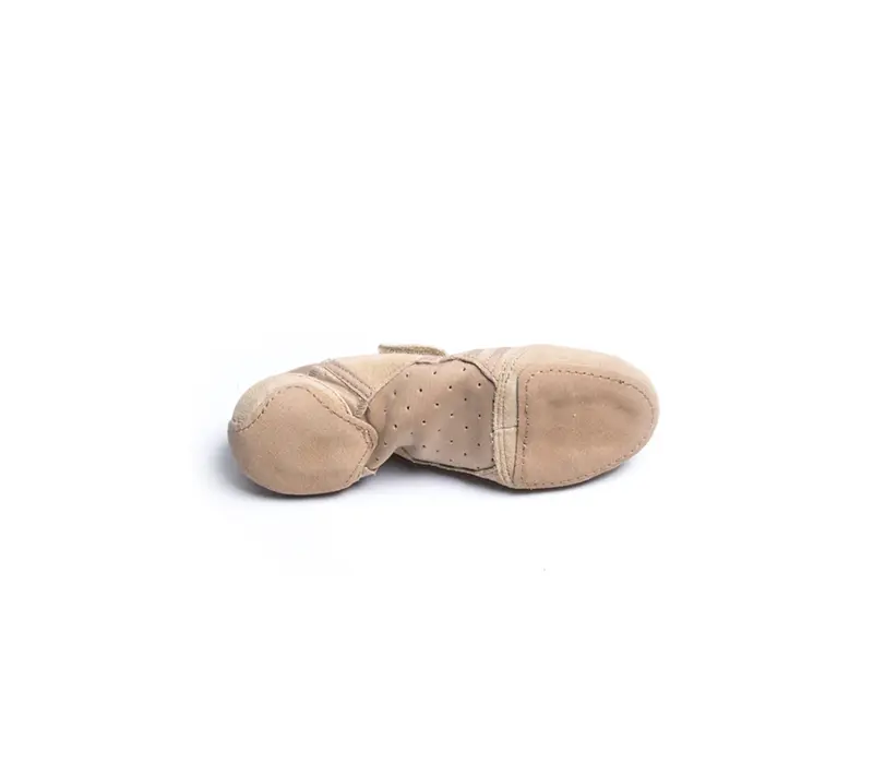 Capezio Jag, dámske jazzovky so semišovou podrážkou - Hnedá caramel Capezio
