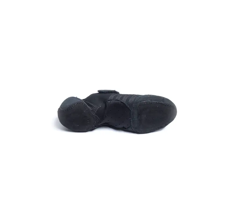 Capezio Jag, dámske jazzovky so semišovou podrážkou - Čierna