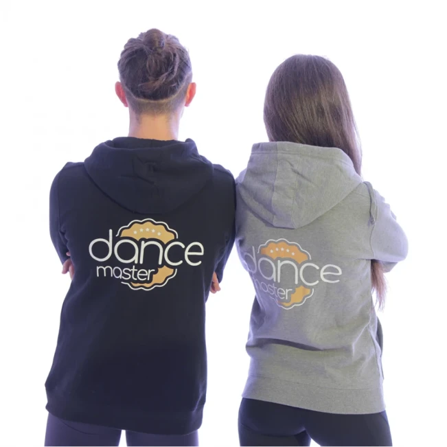 DanceMaster training hoodie, mikina so zipsom