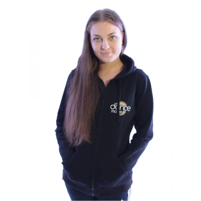 DanceMaster training hoodie, mikina so zipsom