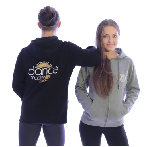 DanceMaster training hoodie, mikina so zipsom