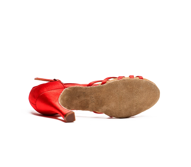Sansha Dolores, topánky na latinskoamerický tanec - Červená red Sansha