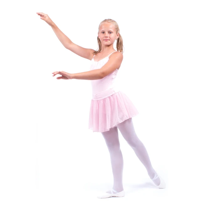 Capezio Swiss Dot Cinch Waistband Layer Skirt, suknička pre dievčatá Capezio Swiss Dot Cinch Waistband Layer Skirt, suknička pre dievčatá