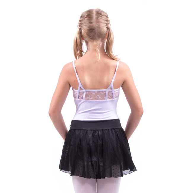 Capezio Swiss Dot Cinch Waistband Layer Skirt, suknička pre dievčatá Capezio Swiss Dot Cinch Waistband Layer Skirt, suknička pre dievčatá