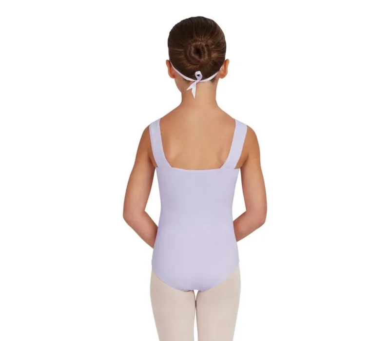 Capezio Wide Strap Leotard, detský dres na hrubé ramienka  - Fialová lavender Capezio