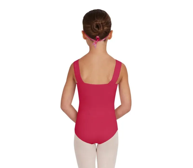 Capezio Wide Strap Leotard, detský dres na hrubé ramienka  - Morušová svetlo Capezio