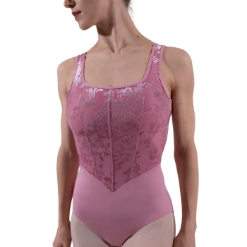 Capezio Cristóbal, dámsky dres na hrubé ramienka - Pudrovo ružová Capezio